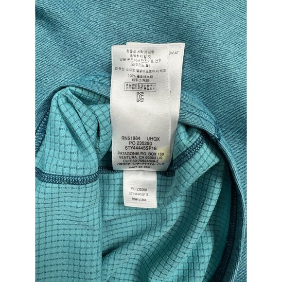 Patagonia Capilene Midweight 1/4 Zip Baselayer Men’s Large Blue Polartec - Picture 10 of 11